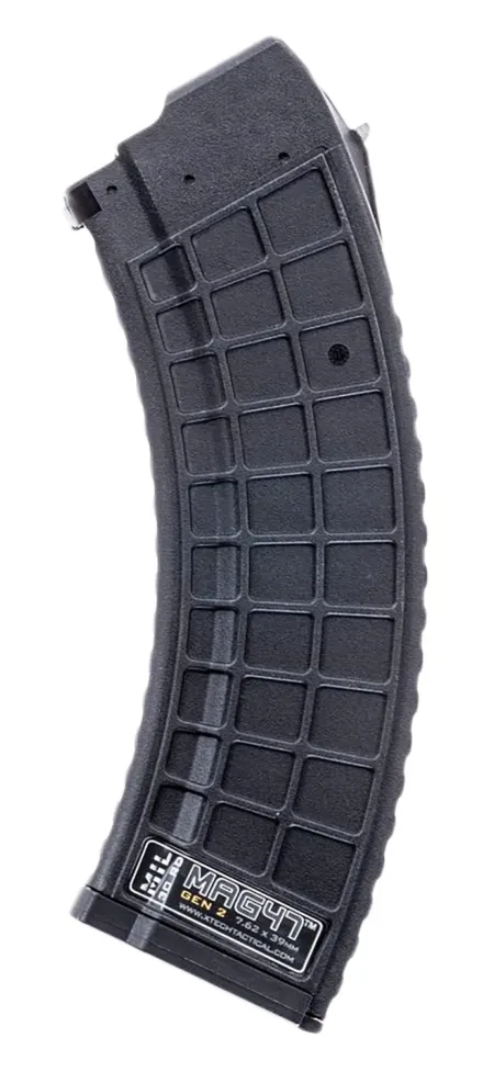 Xtech Tacitcal XTT135BLKELITE  Elite 30rd 7.62X39 Fits AK-47 Black Stainless Steel