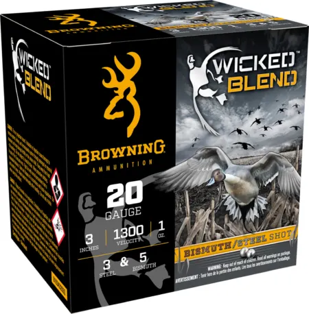 Browning Ammo B193432033 Wicked Blend  20Gauge 3" 1oz 3/5BI Shot 25 Per Box/10 Case