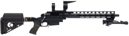 Larue Tactical LTBCSIETE308W OD Green  308 Win 5+1 Match Grade Threaded Barrel, 15" M-LOK Handguard, Black Picatinny Rail Receiver, Adj RAT OD Green Stock, A-PEG OD Green Grip, Briefcase, Bipod