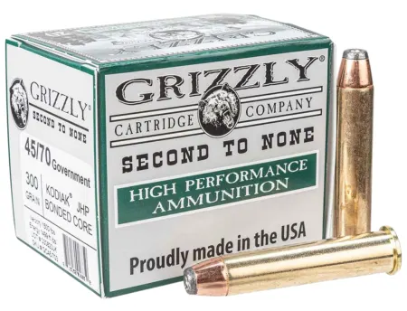 Grizzly Ammo GC45/703   45-70Gov 300gr Jacketed Hollow Point 20 Per Box/10 Case