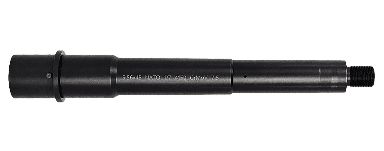 Lead & Steel Llc LS556MED-PIST-7.5 AR9  5.56NATO Government Profile Black Nitride Chrome Moly Vanadium