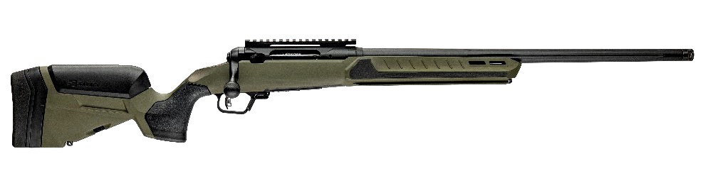 Savage Arms 32636 110 Core Predator Full Size 6mm Creedmoor 10+1 22" Medium Heavy Fluted Barrel, Arca Rail Forend, Hunter Green AccuStock w/AccuFit V2 Synthetic Stock, Left Hand