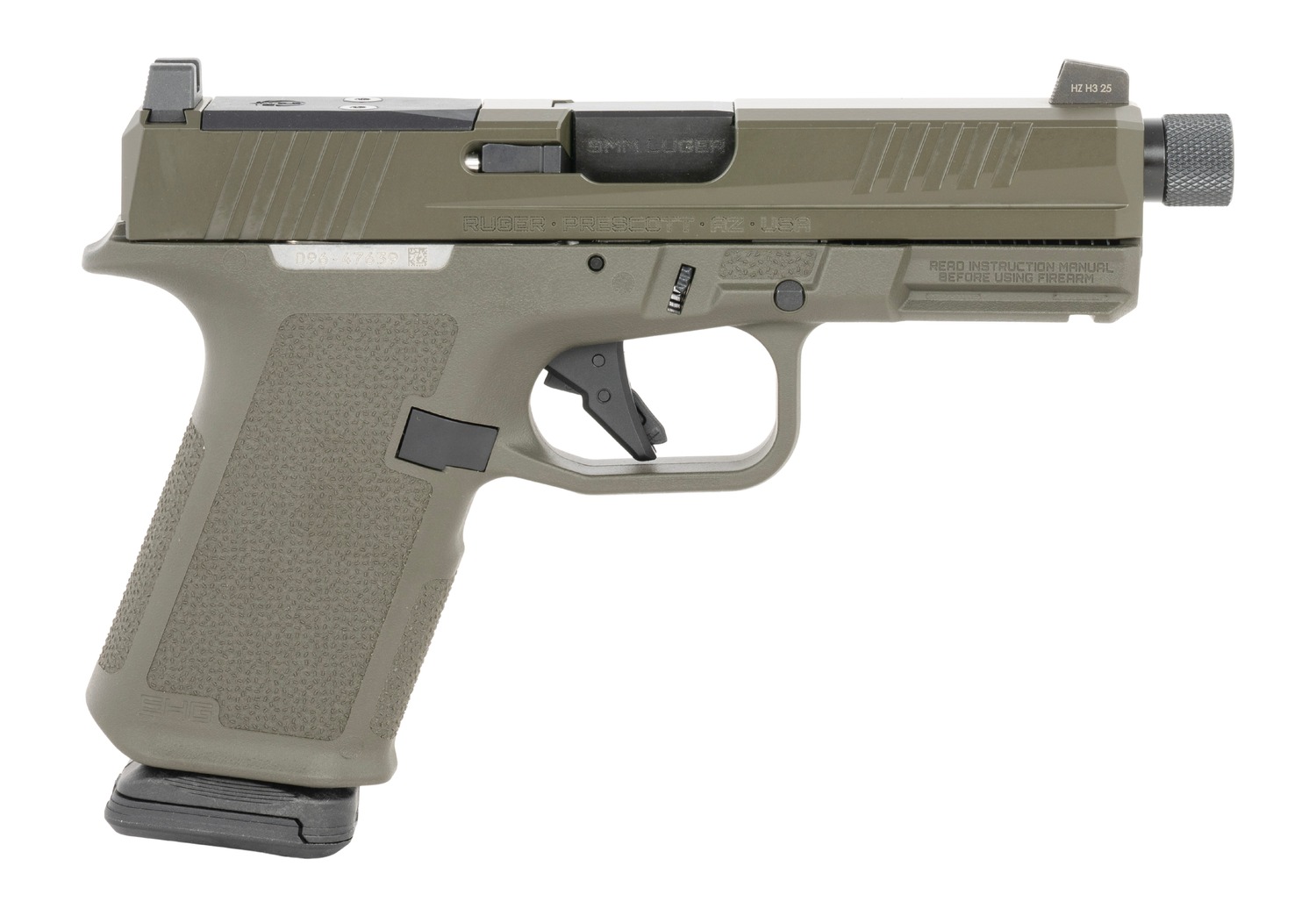 RUG 19440 RXM       9MM 4           THRD  ODG  15R