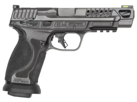 Smith & Wesson 14069 M&P M2.0 Competitor HD 9mm Luger 17+1 5" Overall Black Armornite Stainless Steel Spiral Fluted Barrel, Lightening Cut/Optic Ready/Serrated Slide & Stainless Steel Frame w/Picatinn