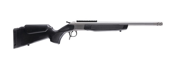CVA CR4451S Scout Takedown 6mm ARC Stainless Threaded Barrel & Receiver w/DuraSight Rail, Black Synthetic Stock