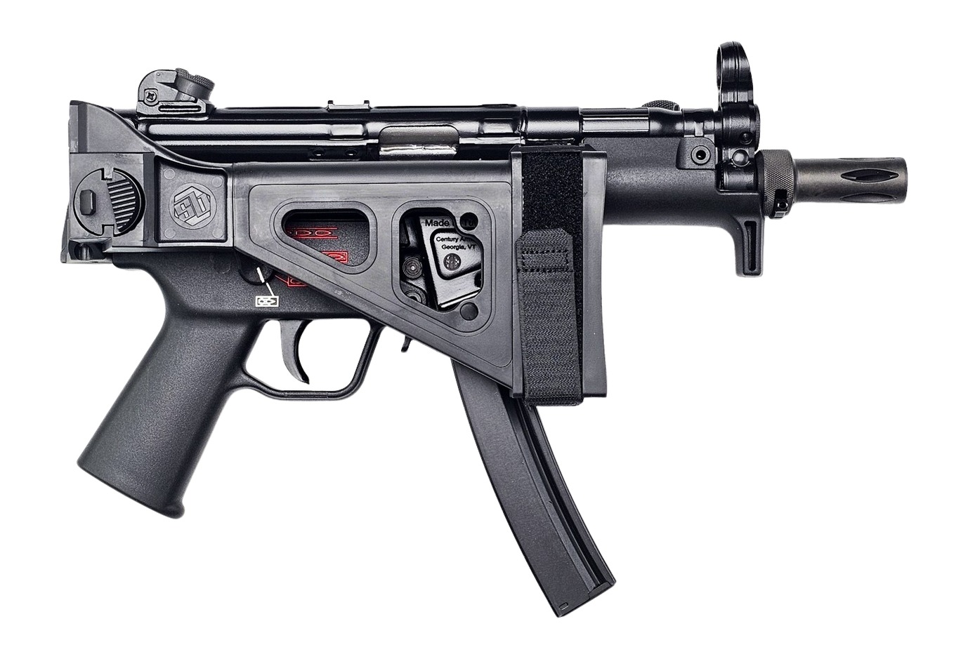 Century Arms HG6035NBN AP5 Navy 9mm Luger 30+1 5.80" Manganese Phosphate Threaded Barrel, Black Lacquer Over Manganese Phosphate Steel Stamped Receiver, Pistol Brace, Black Navy Style Grip