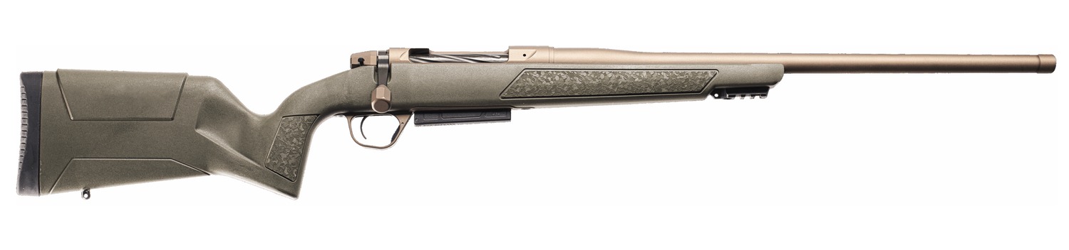 Christensen Arms 801-15048-01 Evoke  450 Bushmaster 4+1 20" Burnt Bronze Cerakote Threaded Barrel, Burnt Bronze Cerakote Drilled & Tapped Receiver, Picatinny Rail Forend, OD Green Fixed Polymer Stock