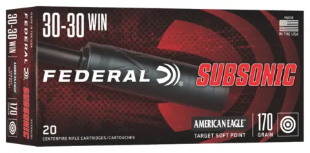 FED 3030SUB1     3030 170GR TSP SUBSONIC 20/10