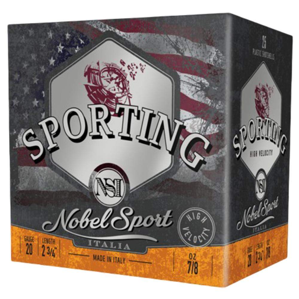 Noble Sport Target Sporting Clays Shotshells 20 ga 2-3/4" 7/8 oz 1275 fps #8 25/ct