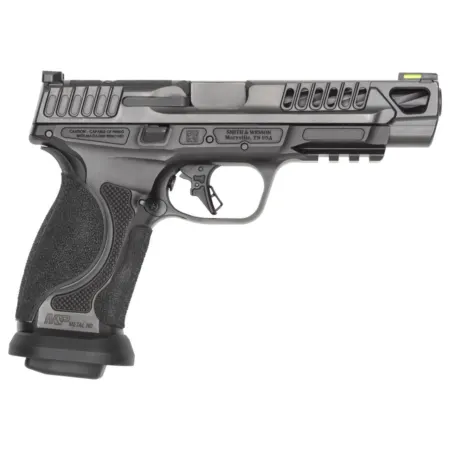 S&W M&P9 M2.0 Competitor HD Handgun 9mm Luger 17rd Magazines(4) 5" Barrel Optic Ready No Thumb Safety Black Steel Frame