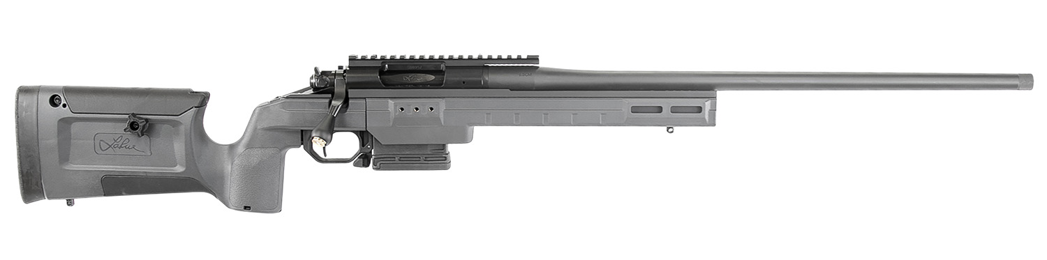Larue Tactical LTKRGSIETE65CM23GRY Siete 6.5 Creedmoor 23" Threaded Barrel, Picatinny Rail Receiver, Larue KRG Bravo Gray Polymer Chassis