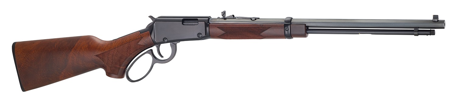 Henry H001TPG22 Western Frontier 22 S/L/LR 16/17/23+1 20" Blued Octagon Barrel, Black Aluminum Grooved Receiver, American Walnut Fixed w/Pistol Grip Stock