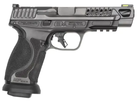 Smith & Wesson 14070 M&P M2.0 Competitor HD 9mm Luger 10+1 5" Overall Black Armornite Stainless Steel Spiral Fluted Barrel, Lightening Cut/Optic Ready/Serrated Slide & Stainless Steel Frame w/Picatinn