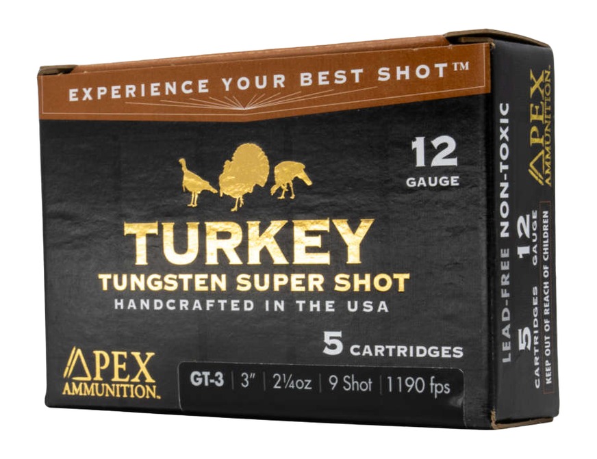 APEX AMMO STH-3      12G 3    2-1/4 7.5/9     5/10