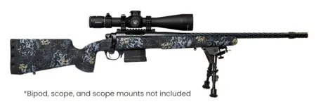 Horizon Firearms HRF-VNP-308W-24R-P Vandal Prime 308 Win 24" Black Chrome Spiral Fluted Threaded Barrel, Black Chrome Steel Receiver w/Picatinny Rail, Arca Rail Forend, Textured Iota EKO Carbon Fiber