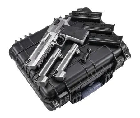 Magnum Research DEXIX6SRMB Desert Eagle Mark XIX Component System Full Size 9+1 357 Mag/8+1 44 Mag/7+1 50 AE 6"  Integral Muzzle Brake/Picatinny Rail Stainless Steel Barrel, Serrated Slide, Frame w/Be