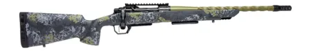 Horizon Firearms HRF-VE2-22CM-18R Venatic 2 22 Creedmoor 18" Sage Green Spiral Fluted Threaded Barrel, Black DLC Receiver w/Picatinny Rail, Arca Rail Forend, Artic Moss Iota EKO X Carbon Fiber Stock