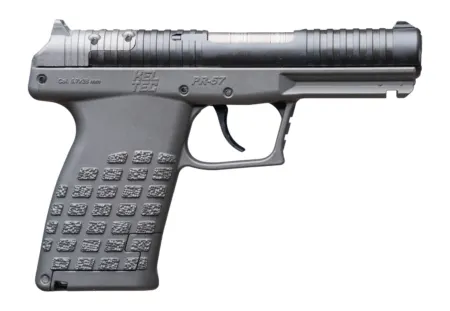 Kel-Tec PR57TNG PR-5.7  Compact Frame 5.7x28mm 20+1 4" Stainless Steel Rotary Barrel, Black Optic Ready/Serrated Slide, Tungsten Gray Frame & Textured Grip
