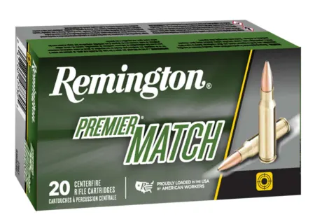 Remington Ammunition 27673 Premier Match 6.5PRC 140gr Berger Open Tip Match 20 Per Box/10 Case