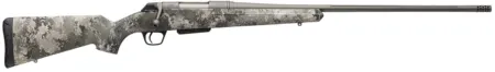 Winchester Repeating Arms 535800226 XPR Extreme 270 Win 3+1 24" Tungsten Cerakote Fluted Threaded Barrel & Drilled & Tapped Steel Receiver, Fixed TrueTimber VSX Synthetic Stock
