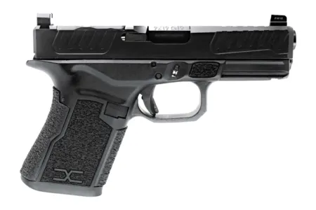 Faxon Firearms FX19D02 FX-19 Duty Gen 2 Compact Frame 9mm Luger Black DLC Stainless Steel Optic Ready/Serrated Slide, Black Polymer Frame w/Picatinny Rail, Black Textured Grip