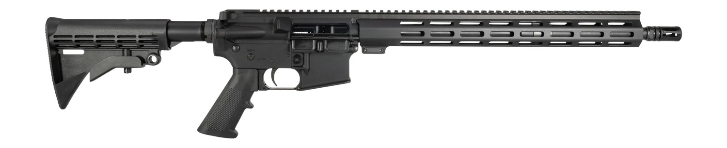 One Horse LLC  OH-15  5.56 NATO 30+1 16" Black Threaded Barrel, Black Receiver w/Picatinny Rail, M-LOK Handguard, One Horse M4 6 Position Black Polymer Stock, Black A2 Grip