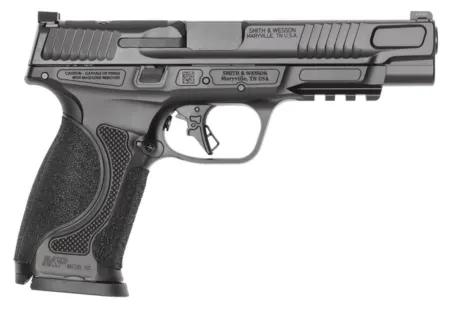Smith & Wesson 14811 M&P9 M2.0 Metal Full Size Frame 9mm Luger 15+1 5" Black Armornite Stainless Steel Barrel & Optic Ready/Serrated Slide, Black Armornite Stainless Steel Frame w/Picatinny Rail, Inte