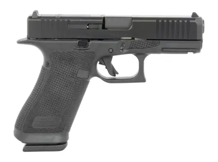Glock U64550201 G45 Gen6 Crossover Frame 9mm Luger 10+1 4.02" Black GMB Barrel, Black nDLC Steel Optic Ready/Serrated Slide, Black Polymer Frame w/Accessory Rail, Interchangeable Backstrap Grip, Ambid
