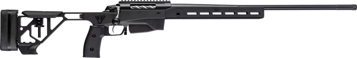 Tikka JRTXATB32426 T3x Ace Target 6mm Creedmoor 10+1 24" Black Threaded Barrel, Black Cerakote Receiver w/Picatinny, M-LOK Handguard, Arca Rail Forend, Black Adjustable Aluminum Chassis, Black Polymer