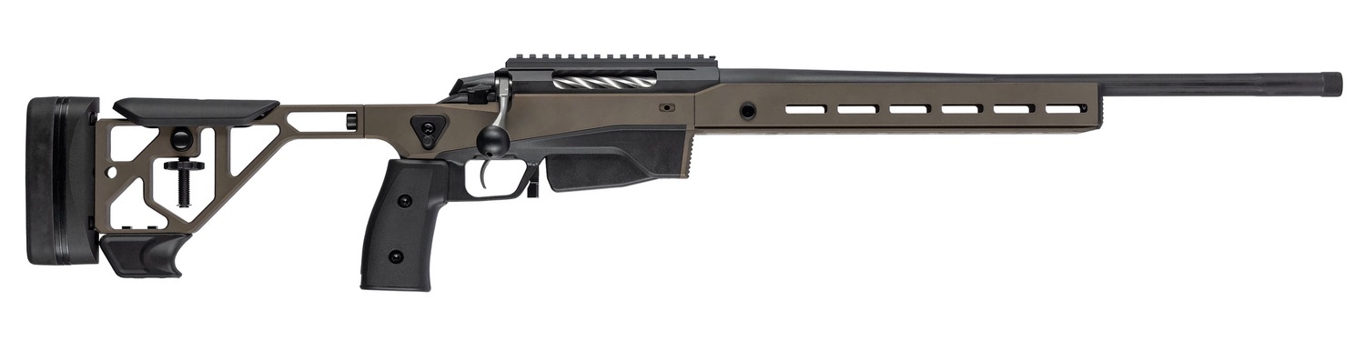 Tikka JRTXATM32426 T3x Ace Target 6mm Creedmoor 10+1 24" Black Threaded Barrel, Midnight Bronze Cerakote Receiver w/Picatinny, M-LOK Handguard, Arca Rail Forend, Bronze Adjustable Aluminum Chassis, Bl