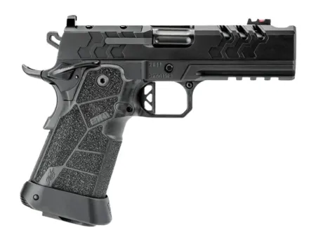 Kimber Mfg, Inc 3500105 2K11 Pro Comp Full Size Frame 9mm Luger 19+1 5" Compensated Barrel, Black Stainless Steel Lightening Cut/Optic Ready/Serrated Slide, Black Stainless Steel Frame w/Beavertail &