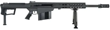 Barrett 20183 M107A1  50 BMG 10+1 20" Fluted Barrel, Picatinny Rail Receiver, M-LOK Handguard, QD BiPod Forend, Black Polymer Grip