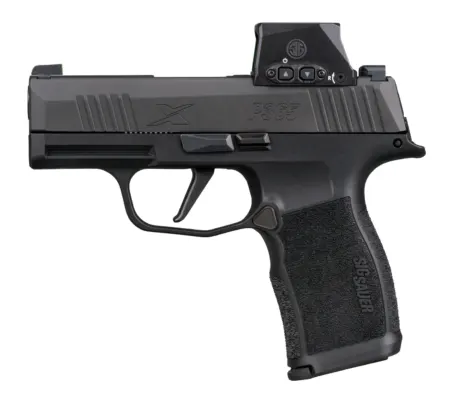 Sig Sauer 365X9BXR3RXSL10 P365X w/Optic Micro-Compact 9mm Luger 10+1 3.10" Black Barrel, Black Nitron Stainless Steel Serrated w/Sig ROMEO-X SIG-LOC Reflex Sight, Black Stainless Steel Frame w/Accesso