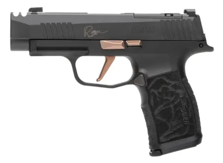 Sig Sauer 365XL9ROSE P365XL Rose Kit Micro-Compact 9mm Luger 12+1 3.10" Black Nitron Stainless Steel Integrated Compensator/Optic Ready/Serrated Slide, Black w/Rose Gold Accents Frame w/Accessory Rail