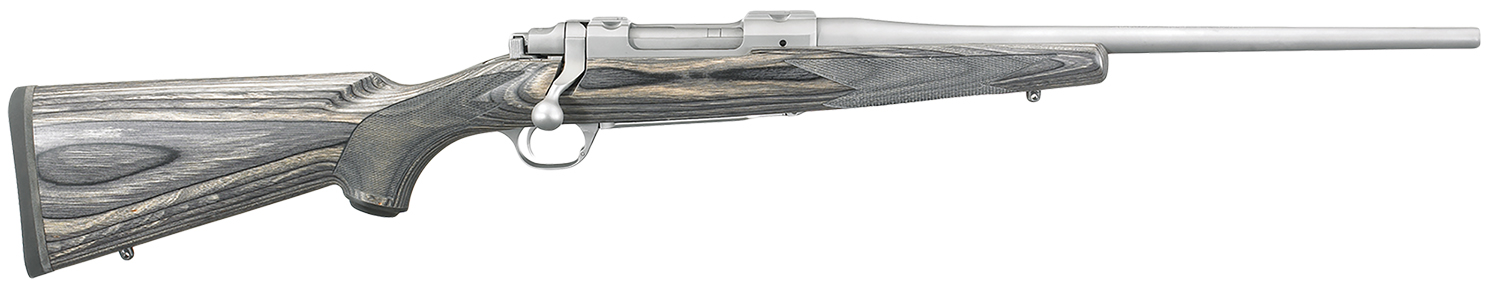 Ruger 17111 Hawkeye Compact Compact 7mm-08 Rem 4+1 16.50"  Matte Stainless Steel Barrel, Integral Scope Mounts Stainless Steel Receiver, Black Fixed Laminate Stock
