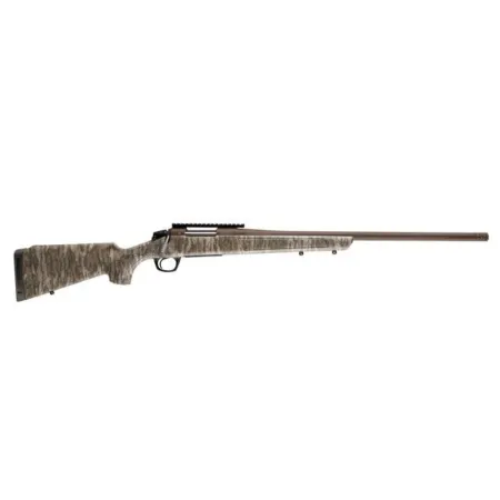 CVA Cascade XT Bolt Action Rifle 450 Bushmaster 4rd Capacity 22" Fluted Threaded Midnight Bronze Barrel Mossy Oak New Bottomland Stock