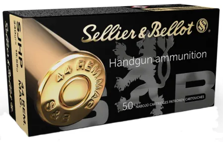 Sellier & Bellot SB44C Handgun  44RemMag 240gr Semi Jacketed Hollow Point 50 Per Box/12 Case
