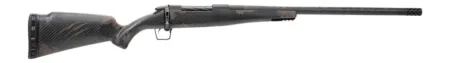 Fierce Firearms RGESC25CM18BTS Carbon Rogue 25 Creedmoor 3+1 18" Carbon Fiber Match Grade Threaded Barrel, Black Cerakote Stainless Steel Drilled & Tapped Receiver, Trophy Camo LR Negative Comb Carbon