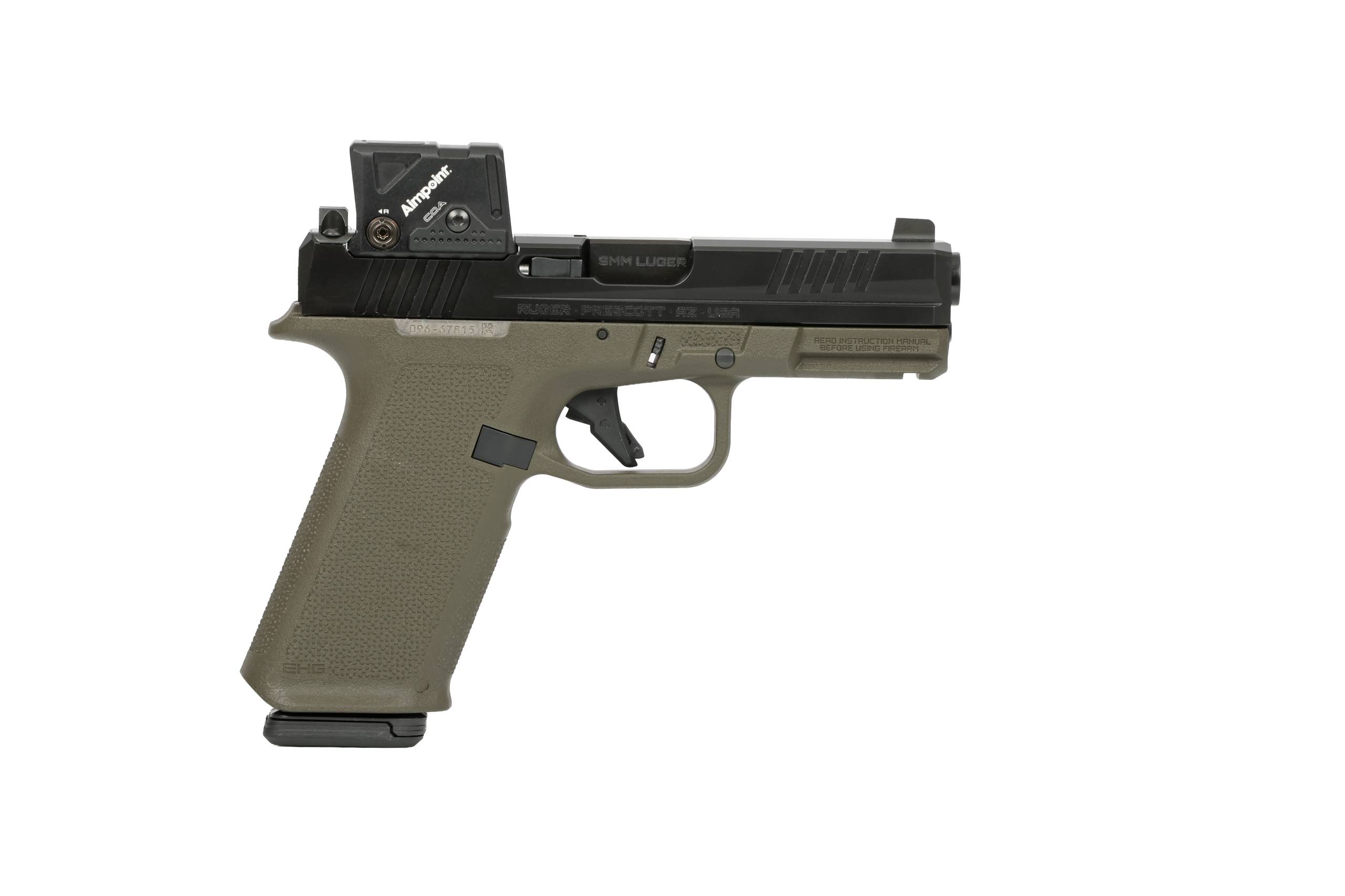 RUGER RXM 9MM BLK/ODG 17+1 4" COA