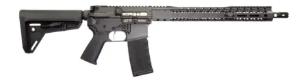 Black Rain Ordnance SSP300BLKSMK SSP  300 Blackout 30+1 16" Black Nitride Threaded Barrel, Smoke Cerakote Aluminum Receiver w/Picatinny Rail, Magpul MOE SL Black Polymer Stock, Black Magpul Grip