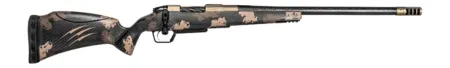Fierce Firearms RIVSCX65PRC20BDS Carbon Rival XP 2.0 6.5 PRC 20" Smoked Bronze Cerakote Spiral Fluted Stainless Steel Barrel & Drilled & Tapped Receiver, Desert Shadow Camo Adj Comb Carbon Fiber Stock