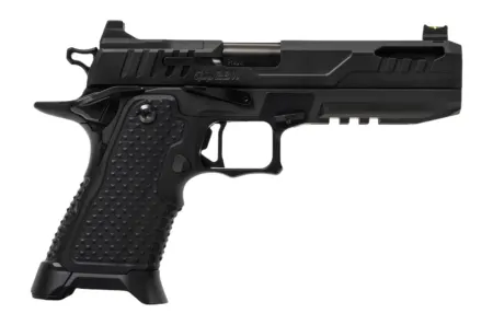 Oa Defense  2311 Pro Elite Full Size 9mm Luger 21+1 5" Black DLC Steel Optic Ready/Serrated Slide, Black Aluminum Frame w/Picatinny Rail, Black Aluminum Grip, Ambidextrous