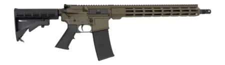 Andro Corp Industries 55616BBODG ACI-15 Bravo 5.56 NATO 30+1 16" Black Nitride Threaded Barrel, OD Green Aluminum Receiver w/Picatinny Rail, M-LOK Handguard, M4 Black Polymer Stock, Black A2 Grip