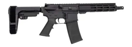Andro Corp Industries 30010HB ACI-15 Halo 300 Blackout 30+1 10" Black Nitride Threaded Barrel, Black Anodized Aluminum Receiver w/Picatinny Rail, M-LOK Handguard, Black Polymer SBA3 Pistol Brace, A2 G