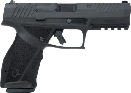 Taurus  TX 9  Full Size 9mm Luger 10+1 4.50" Black Barrel, Black Nitride Alloy Steel Optic Ready/Serrated Slide, Black Stainless Steel Frame w/Picatinny Rail, Interchangeable Backstrap Grip