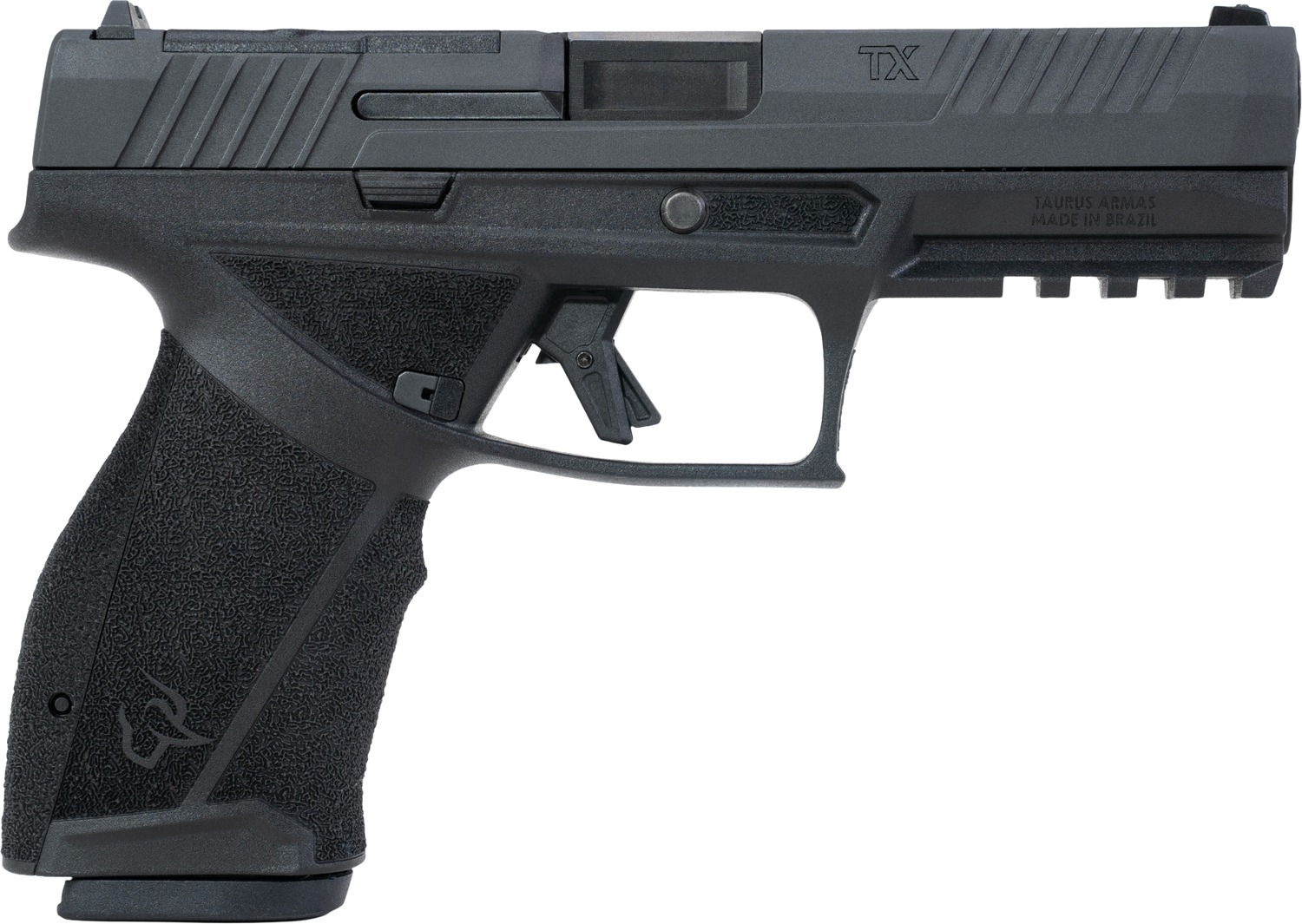 Taurus  TX 9  Full Size 9mm Luger 10+1 4.50" Black Barrel, Black Nitride Alloy Steel Optic Ready/Serrated Slide, Black Stainless Steel Frame w/Picatinny Rail, Interchangeable Backstrap Grip