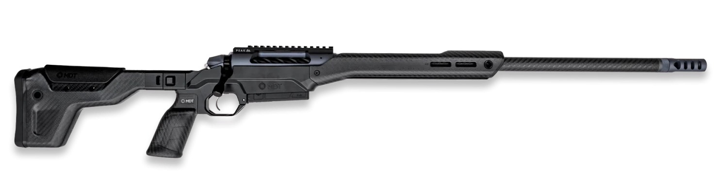 Weatherby 3WAMC22CMR0B 307 Alpine MDT Carbon 22 Creedmoor 3+1 18" Carbon Fiber Threaded Barrel, Carbon Gray Cerakote Steel Receiver w/Picatinny Rail, Arca Rail Forend, Black HNT26 MDT Chassis Carbon F