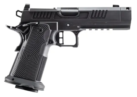 Alpha Foxtrot AA39X4CIG-XDBK13 AF1911 Romulus 45 ACP 13+1 4.25" Black DLC Stainless Steel Threaded Compensated Barrel, Optic Ready/Serrated Slide & Frame w/Beavertail & Picatinny Rail, RMR/RMSc Footpr