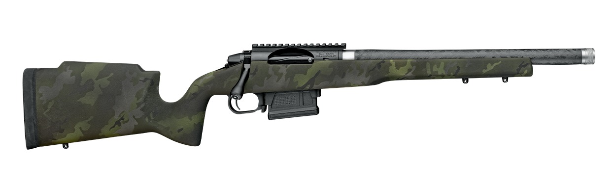 Proof Research 151143 Elevation MTR 2.0 22 ARC 4+1 16.50" Carbon Fiber Match Grade Threaded Barrel, Black receiver w/Picatinny Rail, Midnight Camo Proof Fixed Carbon Fiber Stock, Right Hand