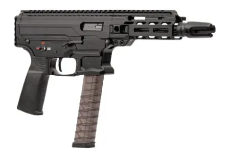 Panzer Arms PAARP9PCCB ARP9 9mm Luger 33+1 6.50" Black Barrel, Black Aluminum Receiver w/Picatinny Rail, Rear Picatinny Rail, Black Polymer Grip, Ambidextrous